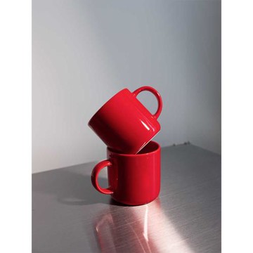 荒野市集陶瓷紅色馬克杯子家用情侶無印咖啡新年好看的伴手禮物正