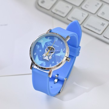 iBonjour矽膠錶-太空人藍-35mm