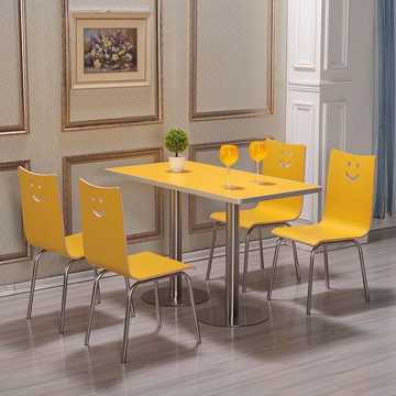 公司貨 最低價 免運 可客製 食堂快餐店肯德基不銹鋼餐桌椅飯店餐桌椅組合