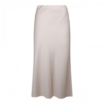 Brunello Cucinelli - White Viscose Midi Skirt 42