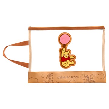 Disney 迪士尼 維尼氣球牙刷繡網紗文件袋  33.5 x 24.7cm  1個