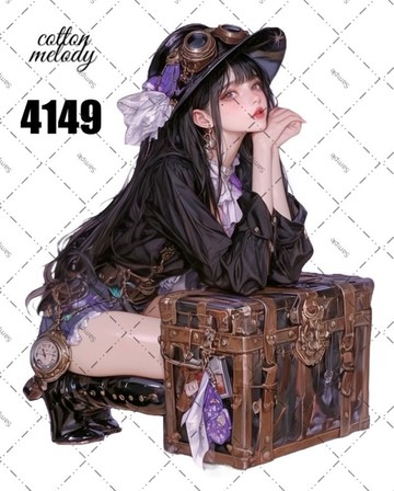 original sticker no.4149 人物貼紙 原創貼紙 原創人物貼紙 裝飾貼紙 cotton melody