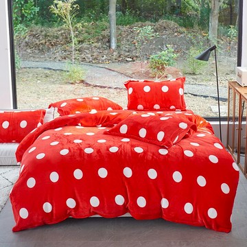 加厚牛奶珊瑚絨四件套雙面法蘭絨被套冬季法萊加絨床單床上三件套