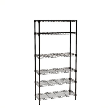 【客尊屋】小資型《粗管徑》35X90X180Hcm 黑武士六層架