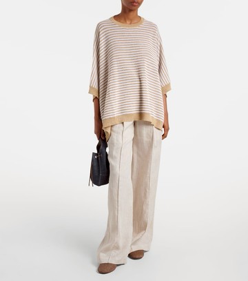 Brunello Cucinelli Knitted striped top