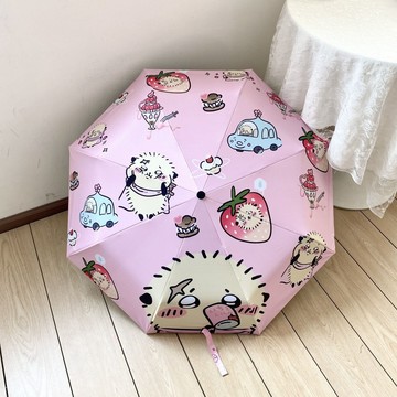 雨傘 陽傘 摺疊傘🎀 chiikawa雨傘吉伊卡哇全自動傘可愛便攜太陽傘防曬防紫外線遮陽傘