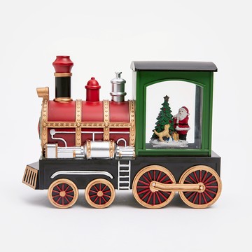 聖誕老人火車音樂動態投影燈擺飾