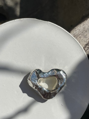 心形吊墜,銀心,銀心項鏈,巴釐島禮物