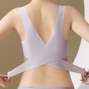 臺灣🚍8H出🉑夏季無痕內衣聚攏防下垂上託收副乳運動女士內衣美背側扣文胸胸罩 無鋼圈  輕薄內衣
