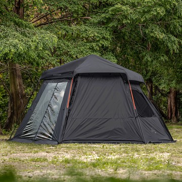 IDOOGEN Mobility A10 MAX 車泊帳篷 對接庇護所 獨立式車邊帳 + 專用TPU寬景窗 套裝組合  黑色  5人