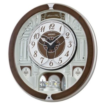 SEIKO 日本精工 舞動時光 音樂報時掛鐘(QXM615B)44.3cm