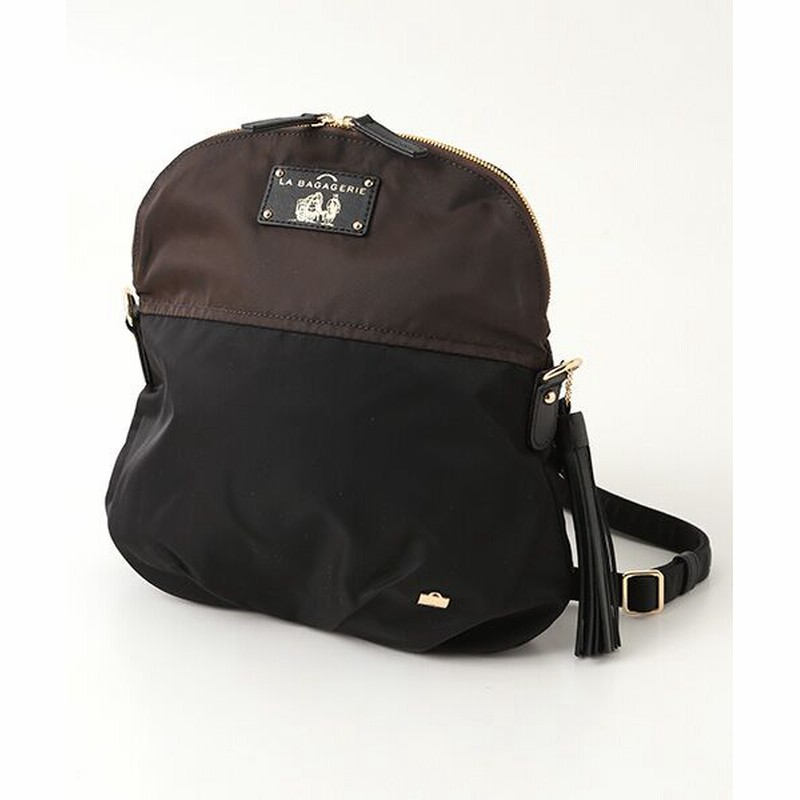 La Bagagerie ラ バガジェリー ウォータープルーフナイロン リュック ショルダーバッグ チョコ ブラック F 通販 Lineポイント最大1 0 Get Lineショッピング