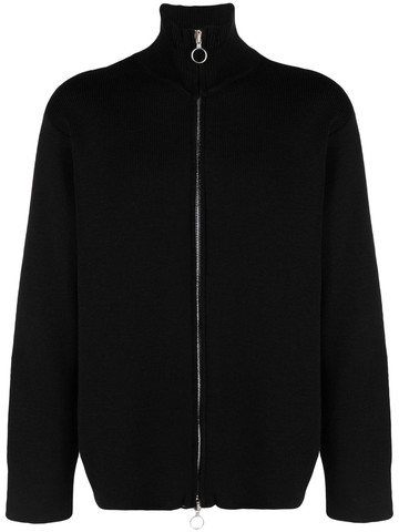 OUR LEGACY - zip-up wool cardigan - men - Wool - 52 - Black
