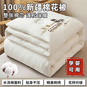 四季被子冬被加厚被芯春秋被冬季全棉厚款棉被純棉a類新疆棉花被