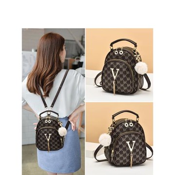 今年流行雙肩包女大容量2024新款時尚休閑學生小背包單肩斜挎兩用