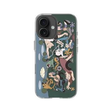 iPhone 16 Clear Case（相機按鈕） 透明 - 怪奇事物所 Incrediville - 公園裡的格爾尼卡