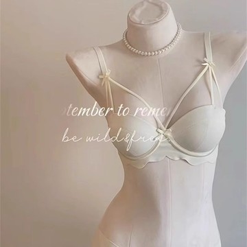【新品熱銷】法式內衣 女 小胸聚攏 無鋼圈 無痕 上託 收副乳 防下垂 性感 純欲 文胸 罩 內衣 小胸 聚攏 無鋼圈