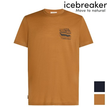 Icebreaker Tech Lite III 男款 圓領短袖上衣-150 地層剖面 0A57FM