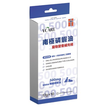 PAW PAW LAND 肉球世界 全齡犬貓 南極磷蝦營養補充條 17g  10條  關節保健  1盒