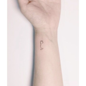 「貓尾巴」紋身貼紙 微刺青 輕紋身 IG 小紅書同款 超美 紋身貼 小清新 性感 抖音同款 寵物 貓咪 DIY 設計款