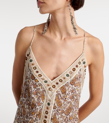 Marant Etoile Danielle paisley cotton minidress