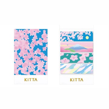 【KING JIM】KITTA隨身攜帶和紙膠帶 限定款 春夜 (Yukina Ieda設