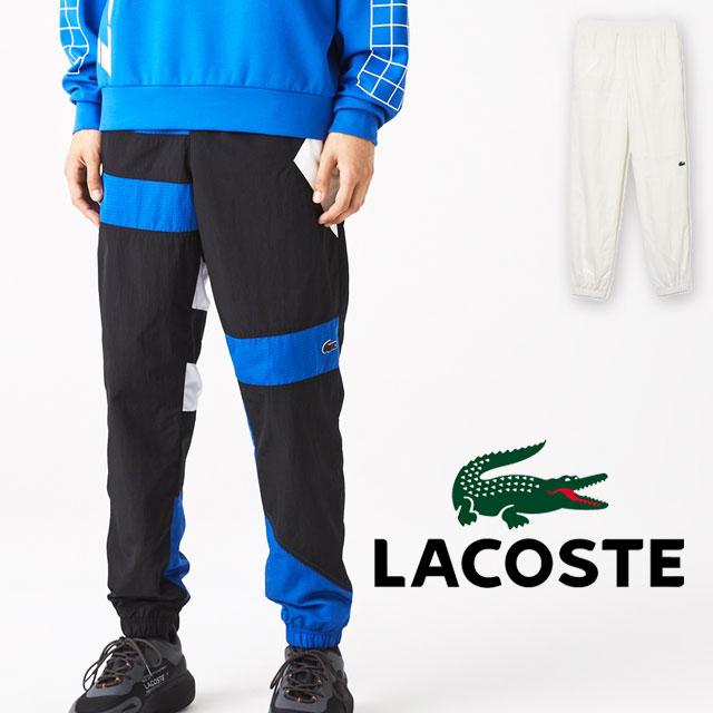 ラコステ LACOSTE パンツ メンズ アシンメトリーパッチワークトラック