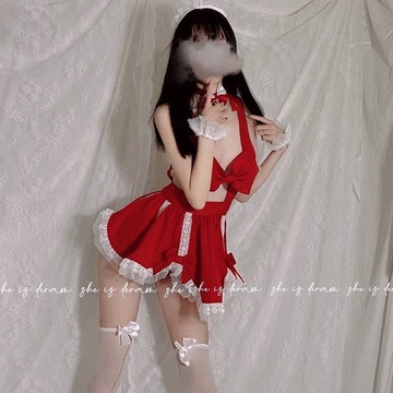 °• 𝘔𝘖𝘔𝘖𝘕𝘈 •°🫧現貨🫰 只聽主人指令 性感 背帶 露胸 洛麗塔 女僕 套裝 系帶 圍裙 制服 7066