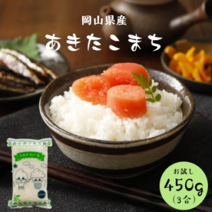 新米 米 450g こめ お米 ポイント消化 食品 お試し 送料無料 令和5年産 岡山県産あきたこまち450g(3合) メール便