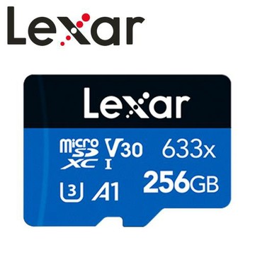 Lexar 雷克沙 256GB microSDXC 633x UHS-I A1 U3 V30 記憶卡
