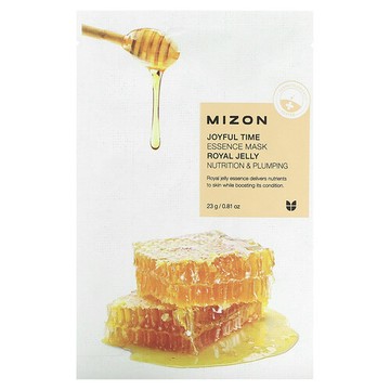 Mizon, 快樂時光精華美容面膜，蜂統領漿，1 片，0.81 盎司（23 克）