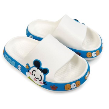 【菲斯質感生活購物】【斷碼出清特價不退換!!】巴布豆圖案拖鞋-白色 兒童拖鞋 室內鞋 女童鞋