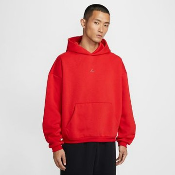 NIKE 長袖上衣 男 帽T 磨毛 AS M NK TF SI BRSH PO HD 紅 IM5919-657