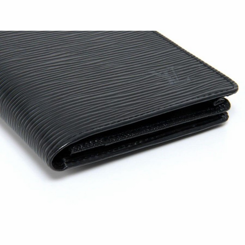 ルイヴィトン LOUIS VUITTON エピ マチ付長札入れ 黒 M63212 中古 通販