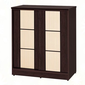 文創集-南亞塑鋼   艾格  南亞塑鋼3尺雙拉門鞋櫃-90.1x40.8x103.5cm免組