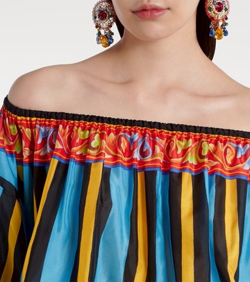 Dolce & Gabbana Patterned silk top