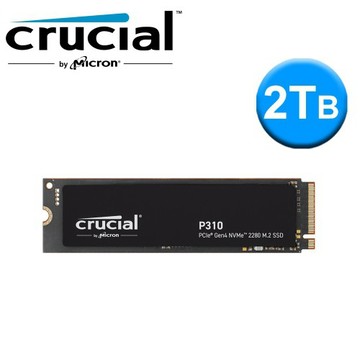 美光 P310 2TB PCIe 4.0 SSD 固態硬碟 讀:7100M/寫:6000M 五年保固 廠商直送