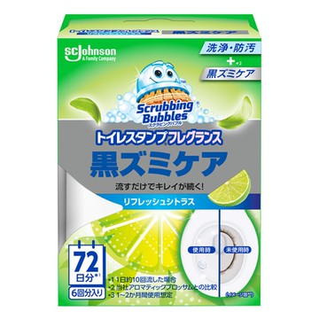 SC Johnson 莊臣 Scrubbing Bubbles 抗黴菌馬桶清潔凝膠 清新柑橘香  38g  1盒