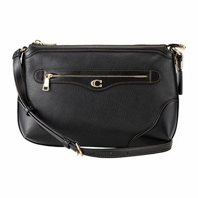 ⭐️極美品⭐️コーチ メッセンジャーバッグ ショルダー シボ革 ブラック 黒 型押し 極美品】コーチ ショルダーバッグ 斜め掛け レザー ロゴ型押し