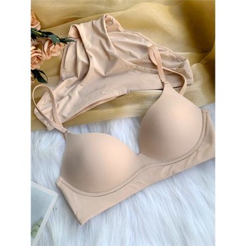 小芬無鋼圈薄款光面簡約聚攏少女運動文胸舒適透氣上托內衣女夏季