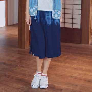 江戶勝｜女裝｜半扎染禪風變體褲裙