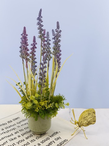 薰衣草日式陶盆香氛花禮/入厝禮/開幕/喬遷/送禮/植栽