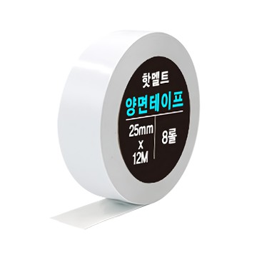 DADA 高黏度熱熔雙面膠帶 25mm x 12m  透明  8捲