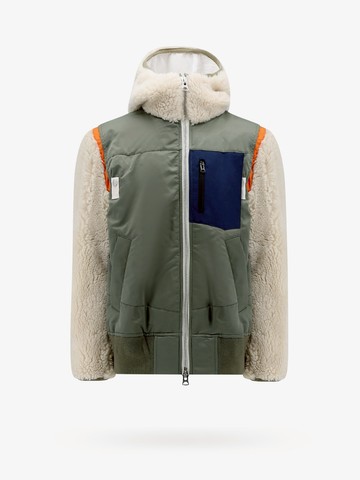 Nylon jacket with eco shearling inserts - SACAI - gender_Man