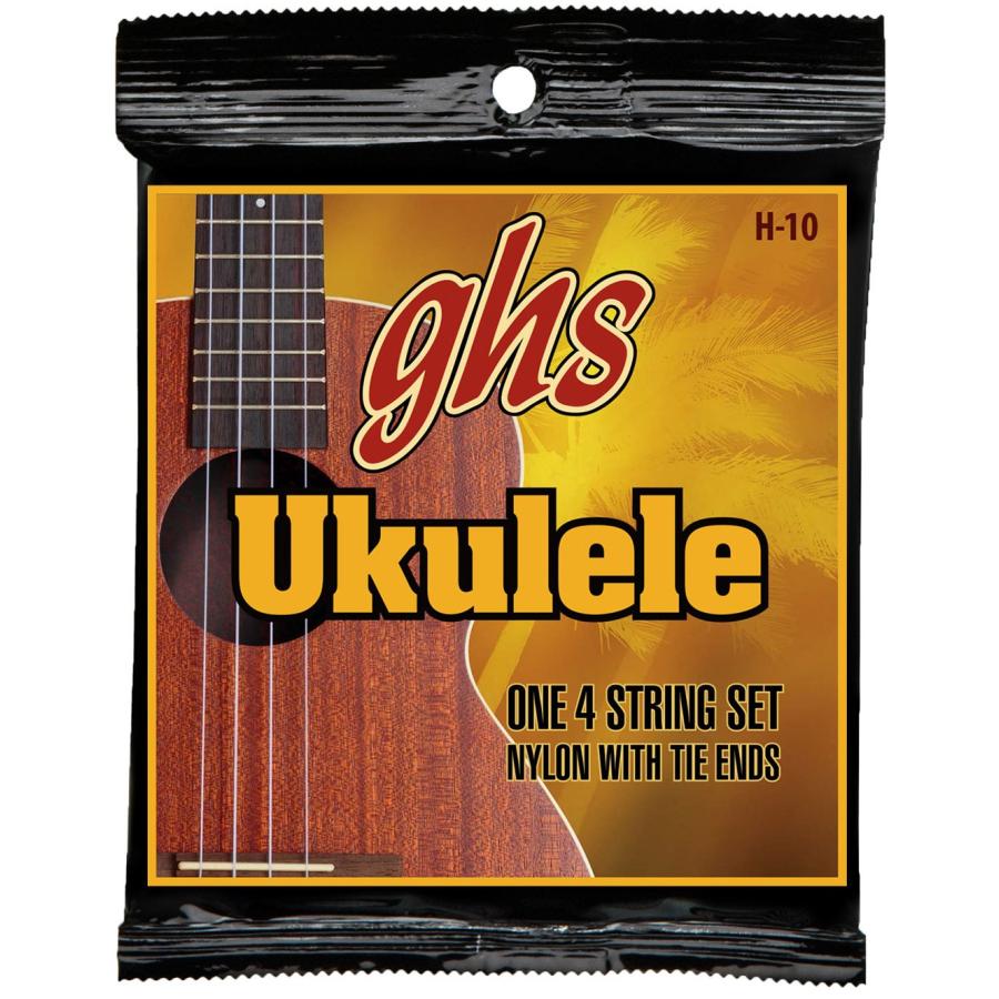 ghs ウクレレ弦 HAWAIIAN UKULELE ハワイアンウクレレ ブラックナイロン H-10