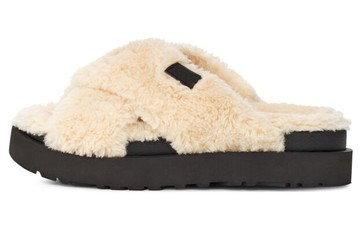 WMNS FUZZ SUGAR CROSS SLIDE NUDE