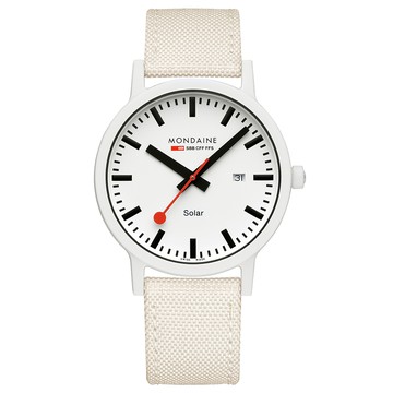 MONDAINE 瑞士國鐵 essence Solar太陽光動能永續腕錶 41910LA / 41mm