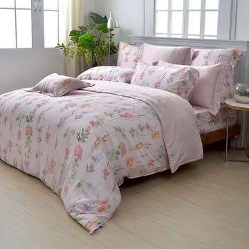 Abelia 800織天絲 兩用被床包組 防蹣抗菌 吸濕排汗 雙/加/特 琳琳花蔓 天絲 格蕾寢飾