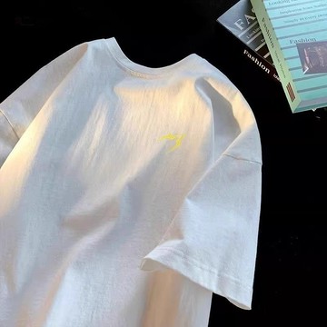 【台灣出貨】100%純棉 圓領上衣 棉質上衣 休閒寬版 咖啡色上衣 潮牌衣服 日系男裝 男短袖 運動短袖 純棉  休闲时