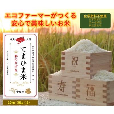 ふるさと納税 久喜市 令和5年産　ふっくら優しい『てまひま米』(彩のきずな) 精米10kg(5kg×2kg)